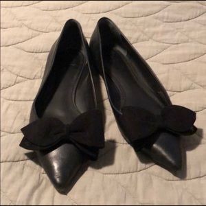 Tory Burch Rosalind pointy toe bow flats